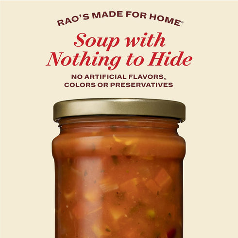 16oz, (Pack 6) Rao's Homemade, Vegetable Minestrone Soup