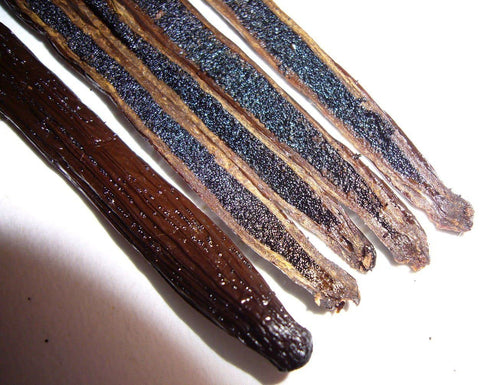 (10 Pack) Ugandan Vanilla Beans Whole Grade A Vanilla Pods for Homemade Vanilla Extract, Baking, Ice Cream, Flavoring