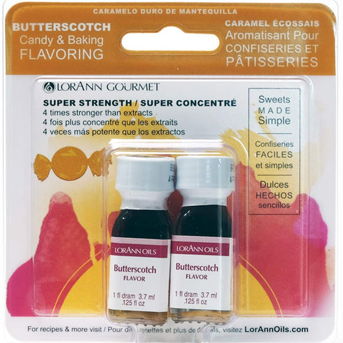 LorAnn Butterscotch SS Flavor, Twin Pack, 1 dram bottle (.0125 fl oz)