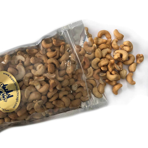 Superior Nut Chicago 28 oz. (1 lb. 12 oz.) Premium Roasted Salted Jumbo Cashews