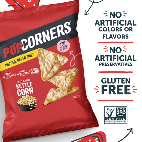 1 (Pack 20) (Packaging PopCorners Popped Corn Snacks, Kettle Corn, Ounce of May Vary)