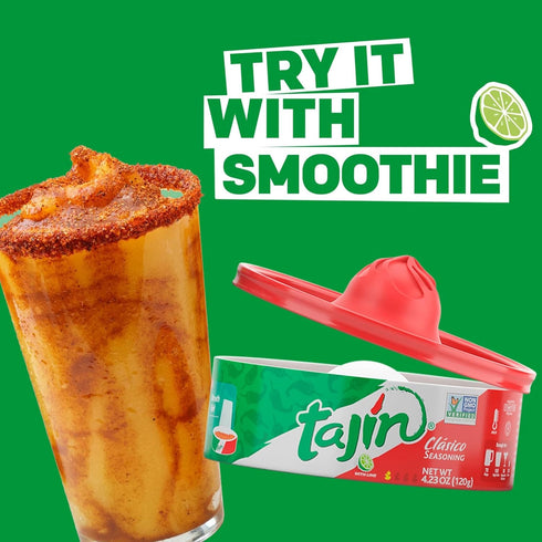 Tajin Clásico Chile Lime Seasoning Rimmer, 4.23 oz (Pack of 2)