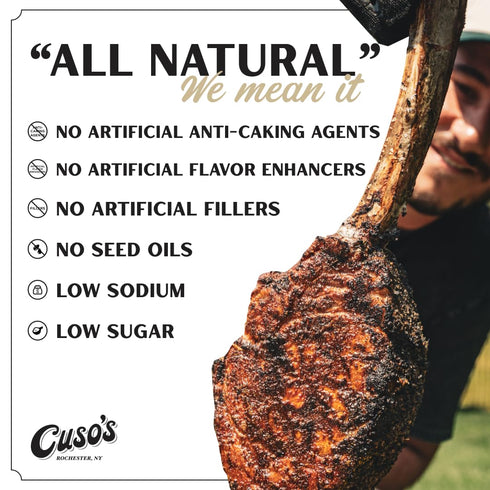 1 Count 5 oz Cuso's Spicy Garlic Buffalo BBQ Rub - Garlic Seasoning - Chicken Wing Seasoning, Spices for Grill