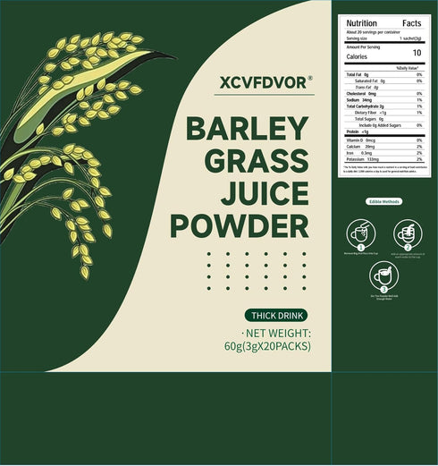 Packed 4.2oz 40 Packets (2 20 Packets Barley Green Juice Powder Individually Total Boxes, per Box) | Superior to Barley