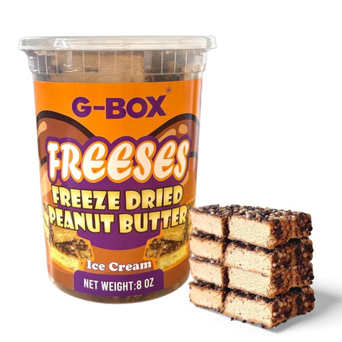 G-BOX Freeses - Freeze Dried Peanut Butter & Chocolate Ice Cream Bites,