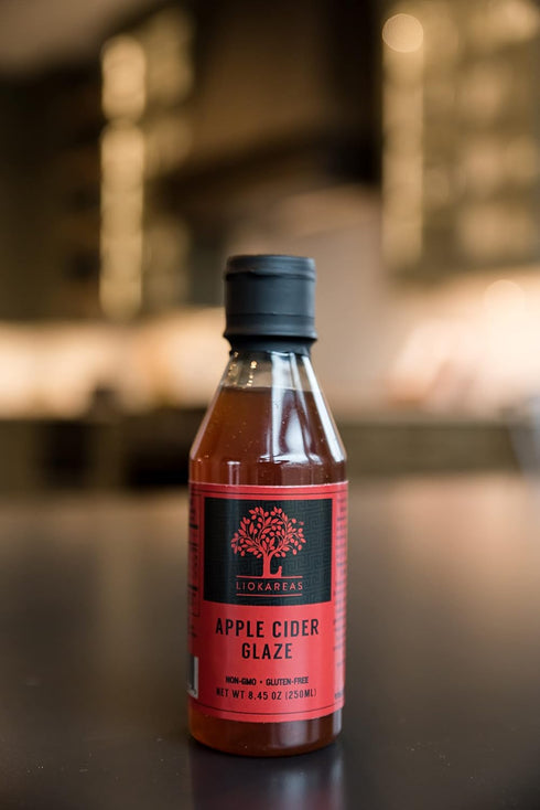 8.45oz Liokareas Apple Cider Glaze - Made in Greece - Organic - NonGMO - - Fruity & Sweet - Deep Sense of Apple - Vegan