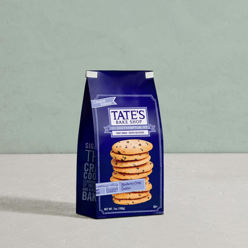 Pack, 4 Tate's Bake Shop Blueberry Crisp and Chocolate Chip Cookies Variety Bags