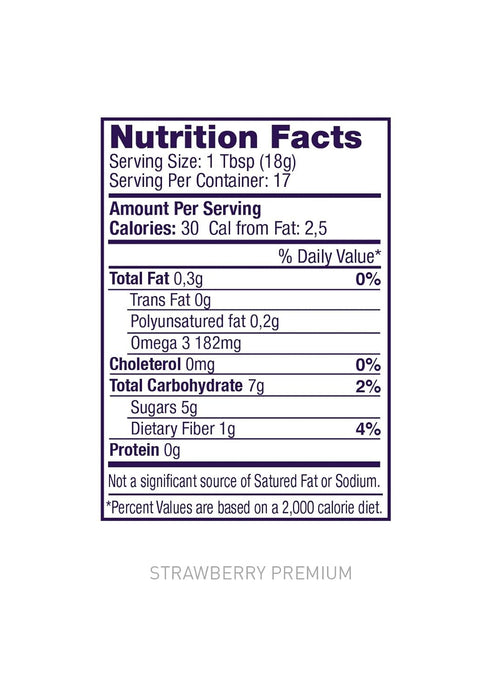 3, (10.9 oz World of Chia Premium Chia Seeds Jam - Strawberry Jams and Preserves - All Natural, Plant Based Chia Jam