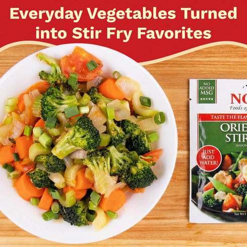 1 oz Packet (Pack 12) NOH Oriental Stir Fry Seasoning Mix, of - Easy-to-Use Authentic Asian Stir Fry Seasoning Mix