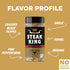 11.5 oz Fire & Smoke Society Steak King Steak Seasoning | BBQ Rubs for Smoking and Grilling Meat | Filet Mignon