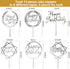 12 Pieces Acrylic Happy Birthday Cake Topper - Glitter Birthday Cupcake Topper Pick Decorations for Birthday Party Cake