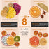SET 100% (35 8 MILLIN GOURMET GARNISH GIFT with COCKTAIL PICKS I Natural Dehydrated fruits I Professional Bartenders