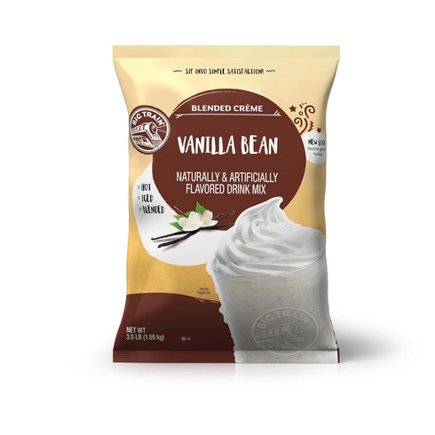 3.5 (Pack 1) Big Train Vanilla Bean Blended Crme Beverage Mix, Pound