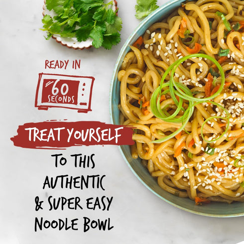 Passage to Asia 60 1 pack Instant Noodles - Teriyaki Noodle Bowl - Vegetarian Hokkien Asian Noodles - Microwaveable
