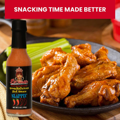 Blove's Smackalicious Hot Sauce, 5 Oz - Ghost Pepper Vinegar Flavored, Vegan Organic, Low-Sodium