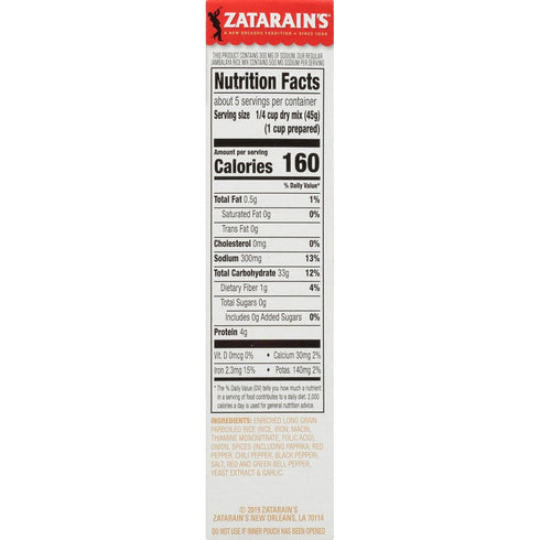 8 oz (Pack 8) Zatarain's Reduced Sodium Jambalaya