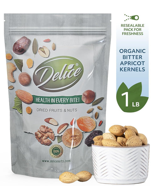 Packed (1 LB) DELICE - Almonds In Shell | Grown and in California | Fresh Buttery Taste and Easy to Crack | Whole, Raw