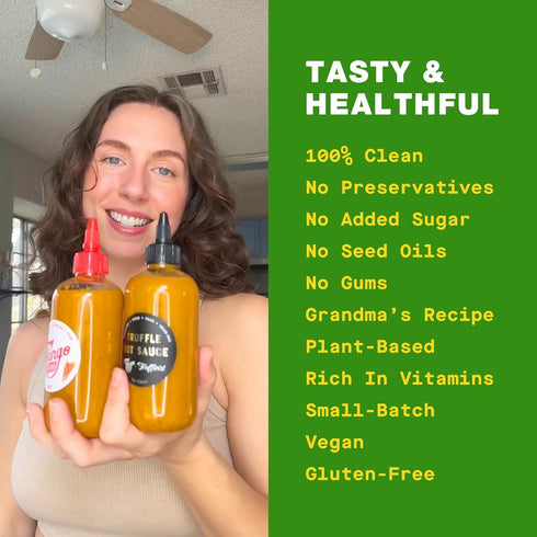 8 oz Hot Tango Scotch Bonnet & Habanero Heat Carrot-Based Hot Sauce Vegan, Gluten-Free, Small Batch