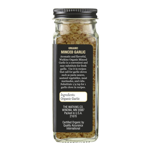 3.3 oz., 1 Count Watkins Organic Minced Garlic