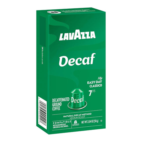(60 Packaging Lavazza Espresso Maestro Decaf (DEK) Aluminum Capsules Compatible with Nespresso* Original Machines