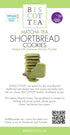 BISCOTTEA Matcha Green Tea Shortbread Cookies - 8 Cookies