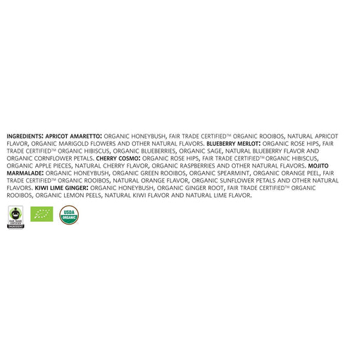 Tea Forte Single Steeps Loose Leaf Herbal Retreat Premium Tea Sampler - 15 Count, Assorted Blends