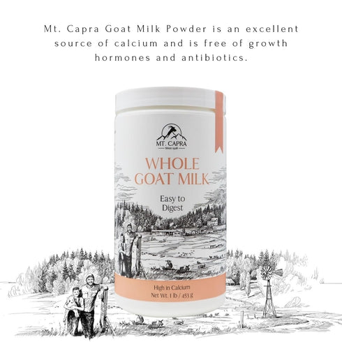 A2 16 1 Mt. Capra Whole Goat Milk | from Non-GMO, Grass-Fed Goats, Creamy, Great Tasting, Easy to Digest, Milk |