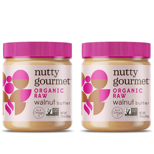 Nutty Gourmet Organic Walnut Butter - Raw Nut Butter - No Added