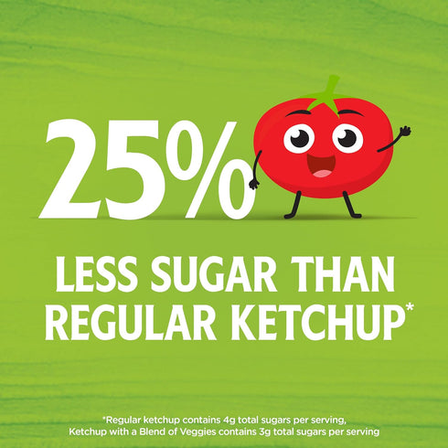 19.5 oz Heinz Tomato Ketchup with a Blend of Veggies, Bottle