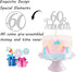 Silver Glitter 60 & Fabulous Cake Topper, 60th Birthday/Anniversary Decoration