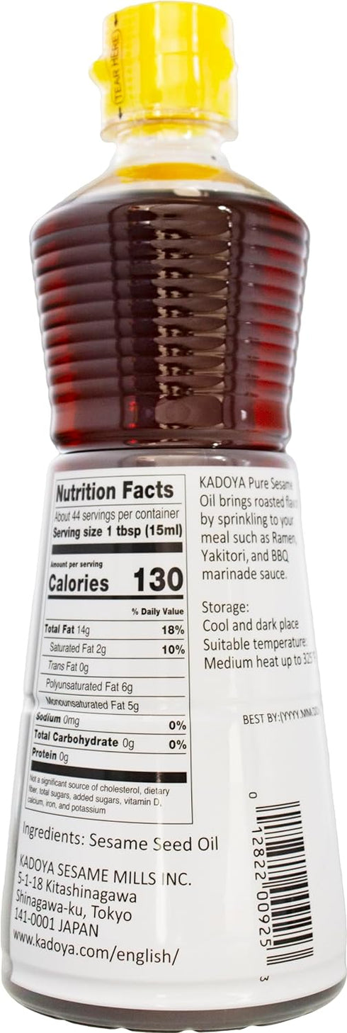 Kadoya 22.10 Oz Sesame Oil, Fl