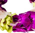 Generic Graduation Leis, Fresh Cut Orchids Flower Leis, Long-lasting double leis made of fresh cut purple, pink