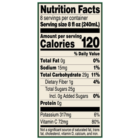 64 Oz (Pack 1) Tree Top Orange Passionfruit Juice, Fl