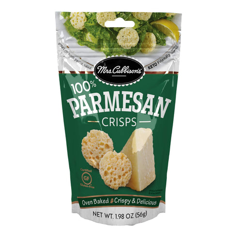 Mrs. Cubbison's Flavor 100 Real Keto Friendly Parmesan Cheese Crisps, Great for Snacking, 1.98 Ounce