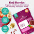 (8oz. 8 Navitas Organics Goji Berries For Smoothies, Trail Mix, Baked Goods, Oatmeal & More Vitamin A, Antioxidants