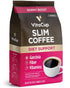 VitaCup Slim Ground Coffee, Diet Support with Ginseng, Garcinia, B Vitamins, Medium