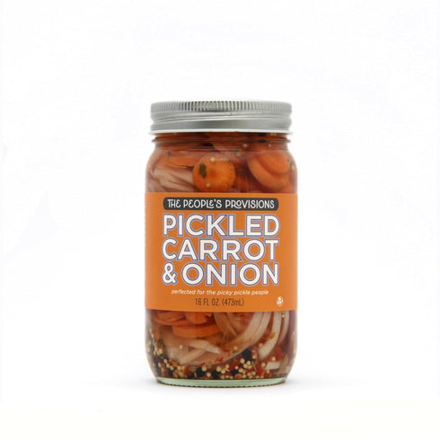 16oz (3-pack) The People's Provisions - Pickled Carrot & Onion - Taqueria Style Pickled Sliced Carrots and Onions