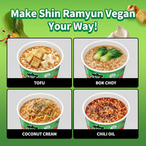 2.64 Pack 6 Nongshim Shin Ramyun Vegan, Ounce