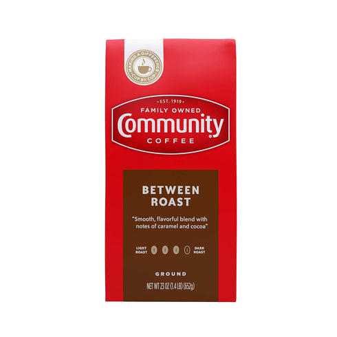 Community Coffee Between Roast Premium Ground Coffee Vacuum Packed- 23 Ounce Bag