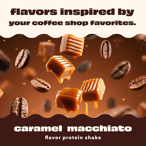 30g 24 11.5 oz, 12 Pack Premier Protein COFFEEHOUSE Caramel Macchiato Protein Shake with Caffeine for Energy Protein