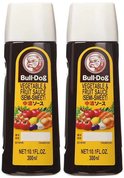 Bull-Dog Chuno Semi-Sweet Sauce 10.1 Fl. Oz. (2 Bottles)