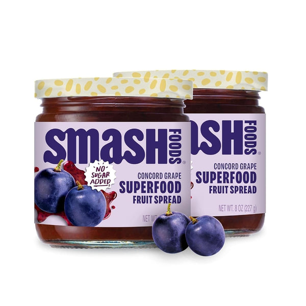 Smash Foods Grape Jam | Low-Calorie, No Sugar Added Keto Jam with