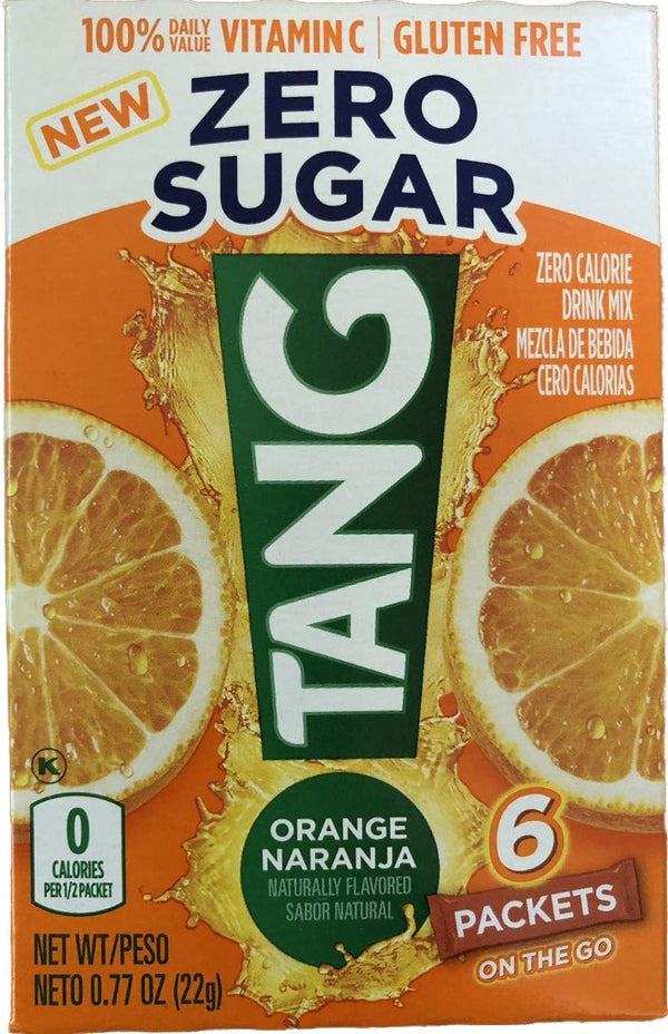 Htlaew Sugar Free TANG On The Go 6/packet boxes .77oz each (12 Boxes)