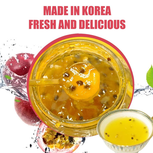 APEXY 35.27oz (1kg). Authentic Korean Honey Passion Fruit Tea, Passionfruit Puree , Just Add Hot Water, Gourment Blend