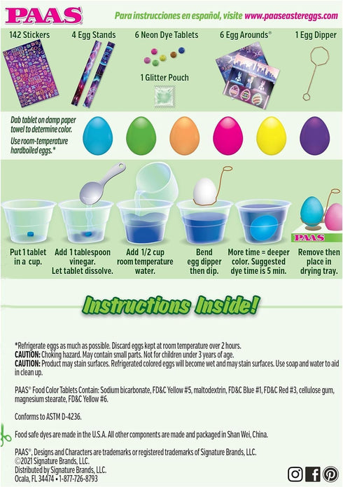PAAS Neon Egg Decorating Kit - Brighten Your Easter with Fun and Creativity