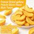 Nahasahr 7.06oz 100% Smoothies(200g) Freeze Dried Yellow Peach Slices- Nature Dehydrated Peaches Chips with Sugar