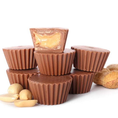 2.2 lb (35.2 oz), Yupik Mini Peanut Butter Cups, Kosher, Milk Chocolate Goblets, Peanut Butter Filling, Smooth