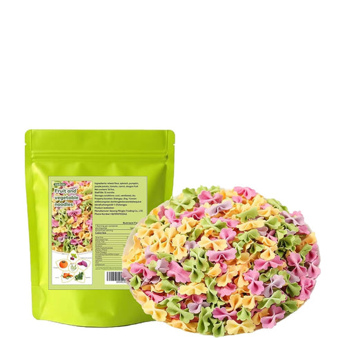 UpBots 16.9 oz. Fruit and vegetable pasta, Colorful butterfly pasta, quick cooking, lunch and family dinner