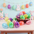 MGparty 72 2.3" Pcs Fillable Easter Eggs Bulk, Iridescent Plastic Easter Eggs Empty for Easter Egg Hunt, Basket