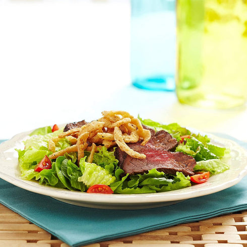 3.5 (Pack 3) Fresh Gourmet Garlic Pepper Crispy Onions | Low Carb | Crunchy Snack and Salad Topper Ounce